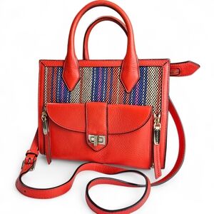 Henri Bendel Red Riverington Mini Tote
